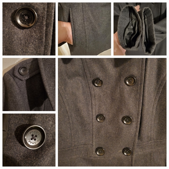 SOLD Like new Michael Kors Double Breasted Peacoat - Picture 5 of 7